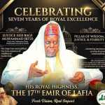 Seven Years of Royal Dignity, Enduring Commitment to Peace, Unity, and Development: Maikaya Celebrates Emir of Lafia, Justice Bage Muhammed