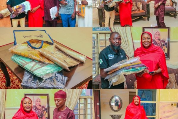 Sallah: Nasarawa’s Sole Female Lawmaker, Dr. Danyaro, Distributes Clothing Materials to Assembly Press Crew as Journalists Hail Her Media-Friendly Gesture
