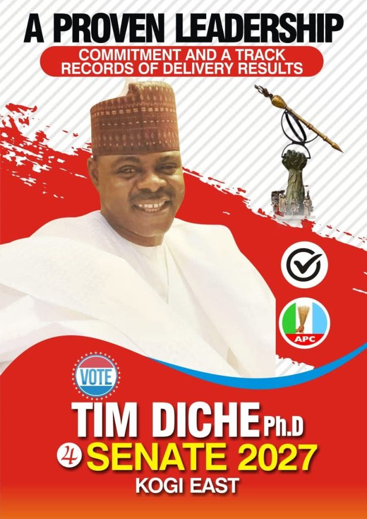 Former Governorship Aspirant and Kogi State Commissioner for Agriculture, Dr. Chief Tim Nda Diche