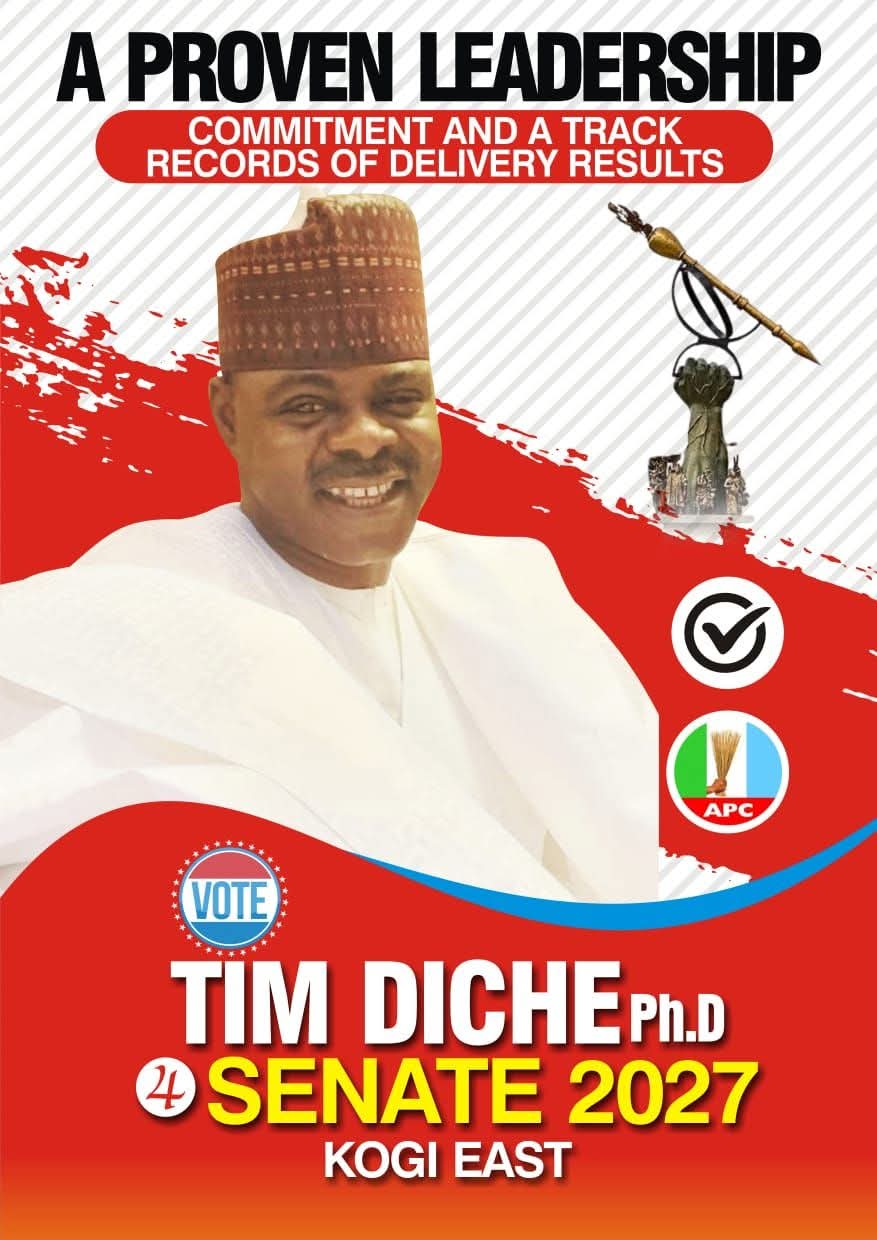 Former Governorship Aspirant and Kogi State Commissioner for Agriculture, Dr. Chief Tim Nda Diche