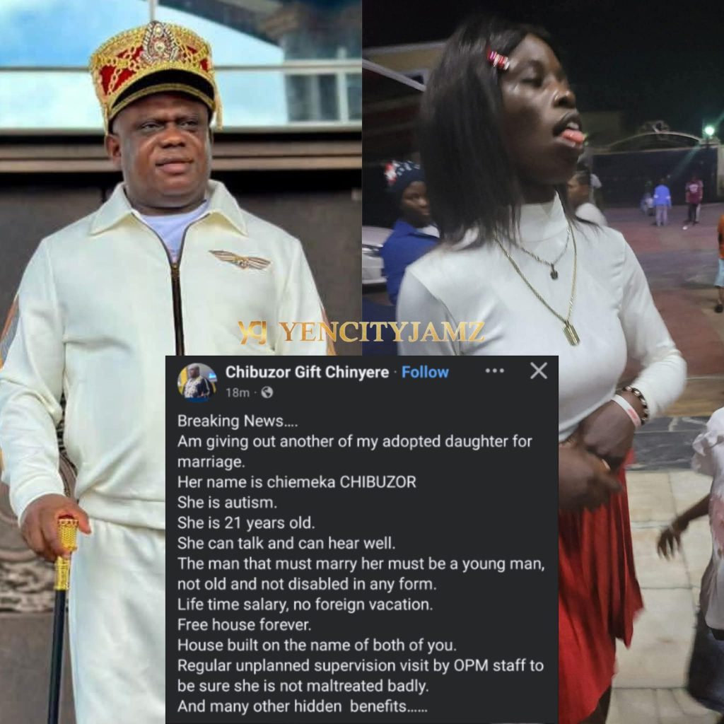 OPM Pastor Announces Marriage Plan for Adopted Daughter with Autism, Lists Conditions for Suitors