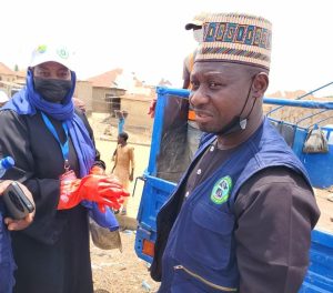 The University management as well as NASWAMSA in a group photograph during the exercise.