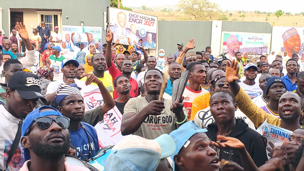 Supporters of the Governorship aspirant during the rally.