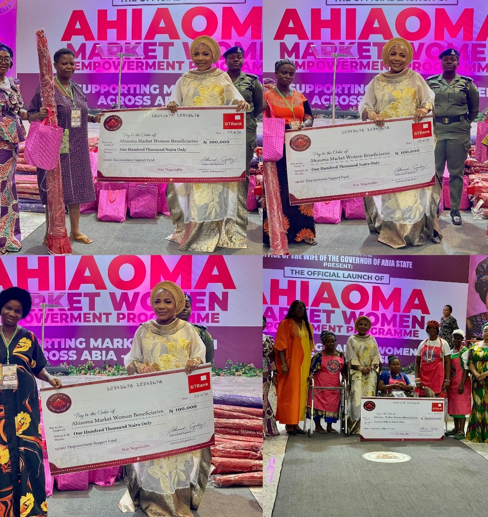 Abia First Lady Launches Ahiaoma Empowerment Programme, Disburses ₦100,000 Grants to Women