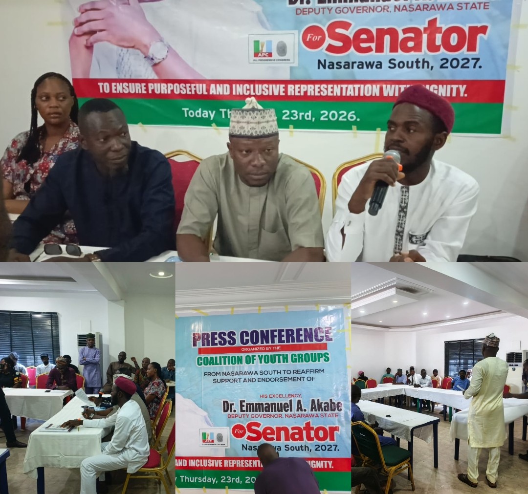 Nasarawa South Youth Coalition Endorses Akabe for 2027 Senate Race