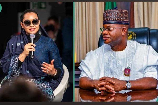 Senator Natasha Akpoti-Uduaghan and Former Kogi State Governor, Alhaji Yahaya Adoza Bello