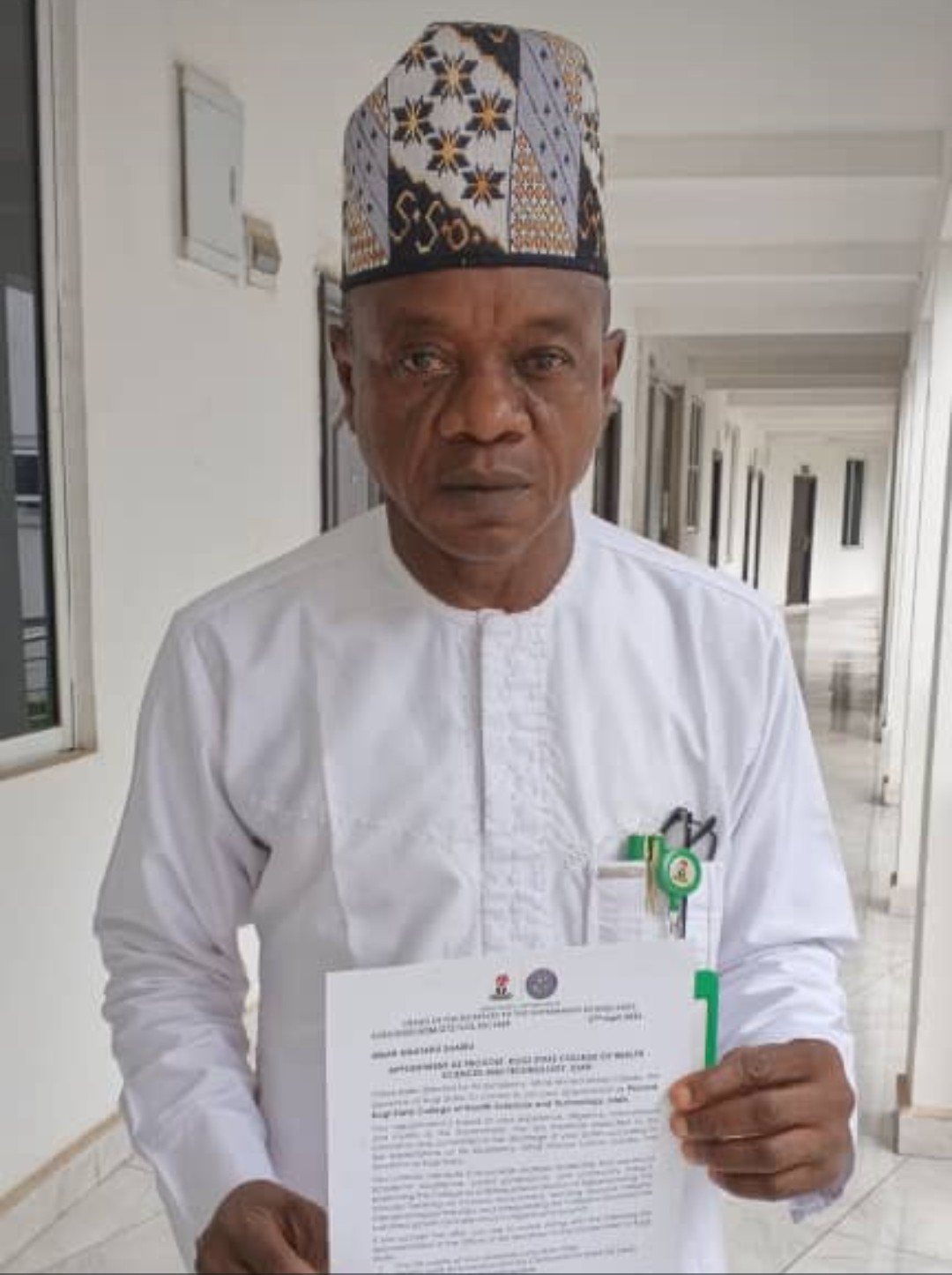 Mr. Umar Anataku Shaibu, Provost of the College of Health Sciences and Technology, Idah