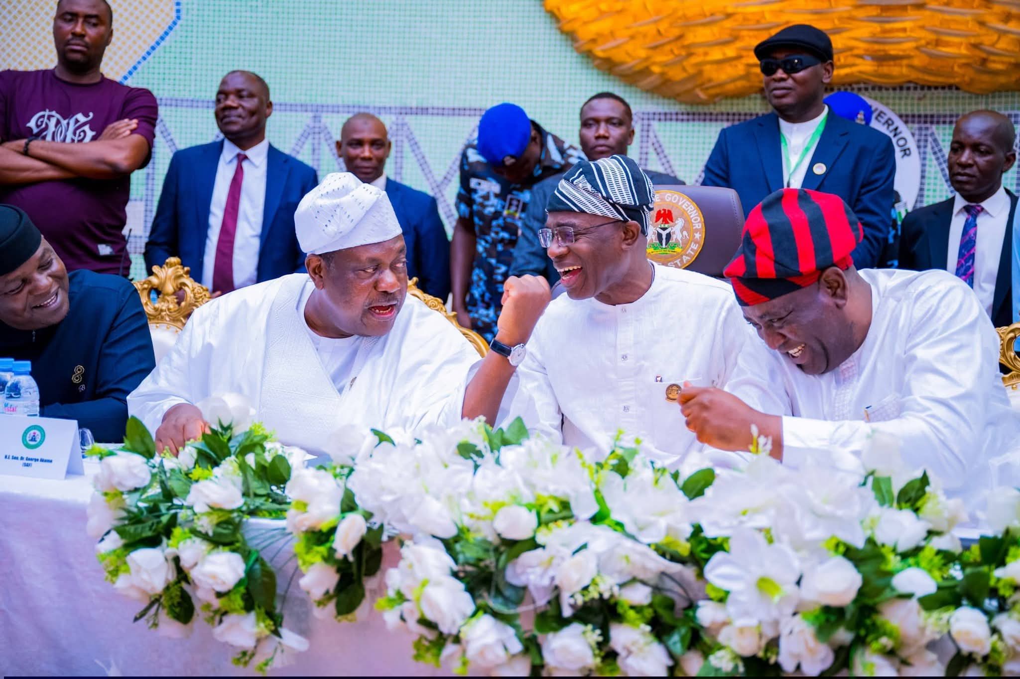 Secretary to the Government of the Federation (SGF), Senator George Akume, and Benue State Governor Hyacinth Alia