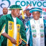 Vice-Chancellor of Prince Abubakar Audu University (PAAU), Anyigba, Prof. Salisu Ogbo Usman and Deputy Governor of Kogi State, Comrade Joel Salifu Oyibo