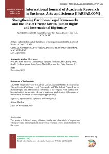 Professor Daisley Records Dual Milestones in Law, Diplomacy, Cultural Relation