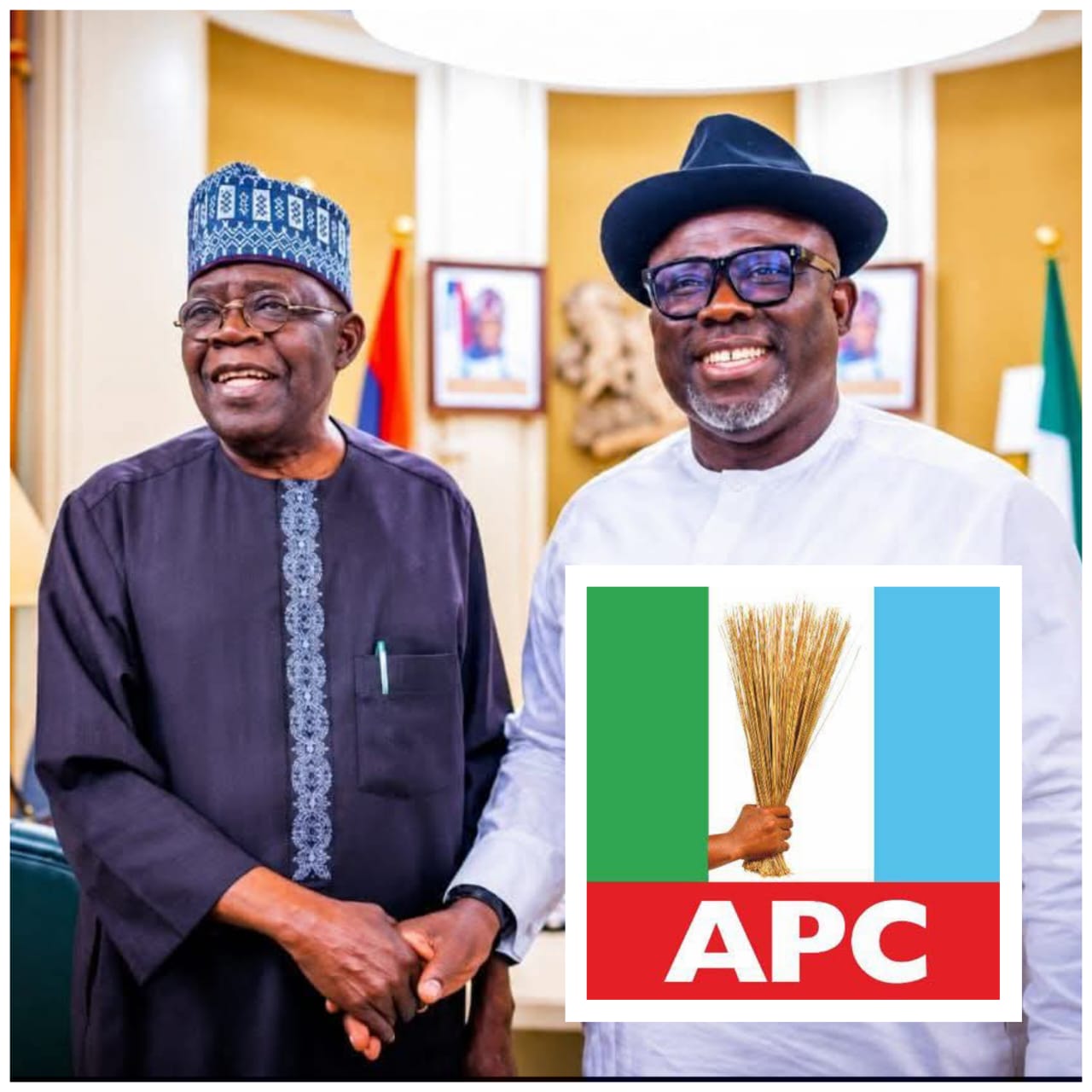 President Bola Tinubu and Delta State Governor, Francis Sheriff Oborevwori
