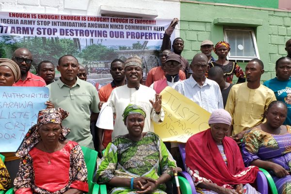 Residents of Angwan Ninzon community in Keffi Local Government Area of Nasarawa State