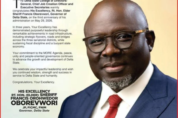 3 years anniversary: Oborevwori Changing Delta’s Development Story — DGs, Executive Secretaries