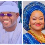Former Kogi State Governor, Yahaya Adoza Bello and Senator Natasha Hadiza Akpoti-Uduaghan