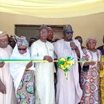 The Commissioner, youths and sports, Provost college of Education Akwanga, as well as others in a group photograph during the commissioning.