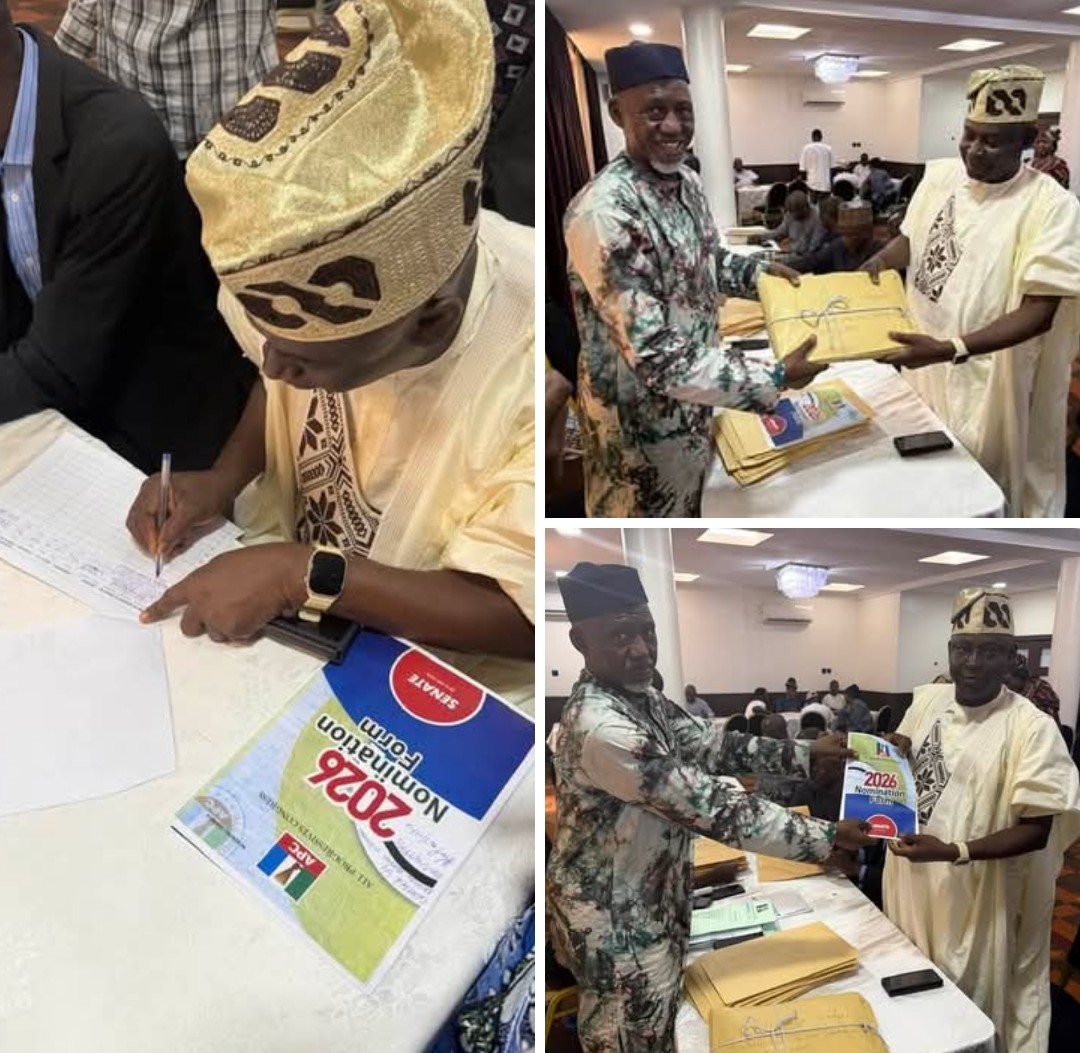 Kogi West 2027: Senate Hopeful Tajudeen Bisimillahi Submits Nomination Forms at APC Secretariat