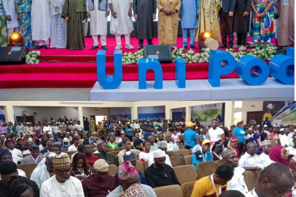 VP Shettima, Governor, Nasarawa State, The Vice Chancellor, NSUK and other principal dignitaries in a group photograph.