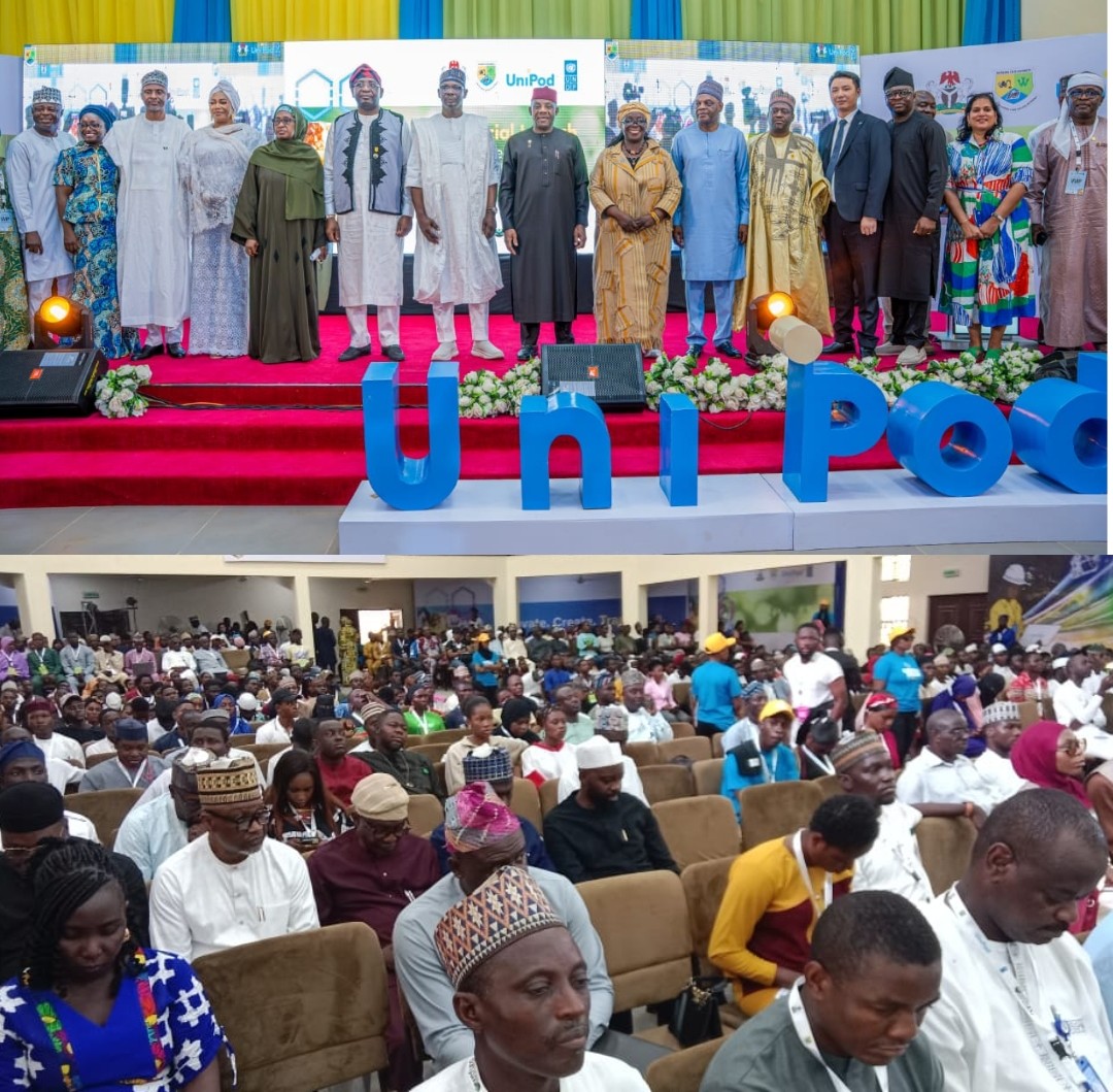 VP Shettima, Governor, Nasarawa State, The Vice Chancellor, NSUK and other principal dignitaries in a group photograph.