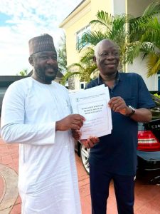 Hon. Mohammed Yerima Al-basheer and Rt. Hon. Ibrahim Balarabe Abdullahi 