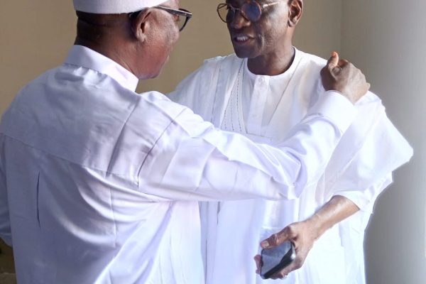 Former peaker of the Nasarawa State House of Assembly, Rt. Hon. Ibrahim Balarabe Abdullahi and Senator Ahmed Aliyu Wadada