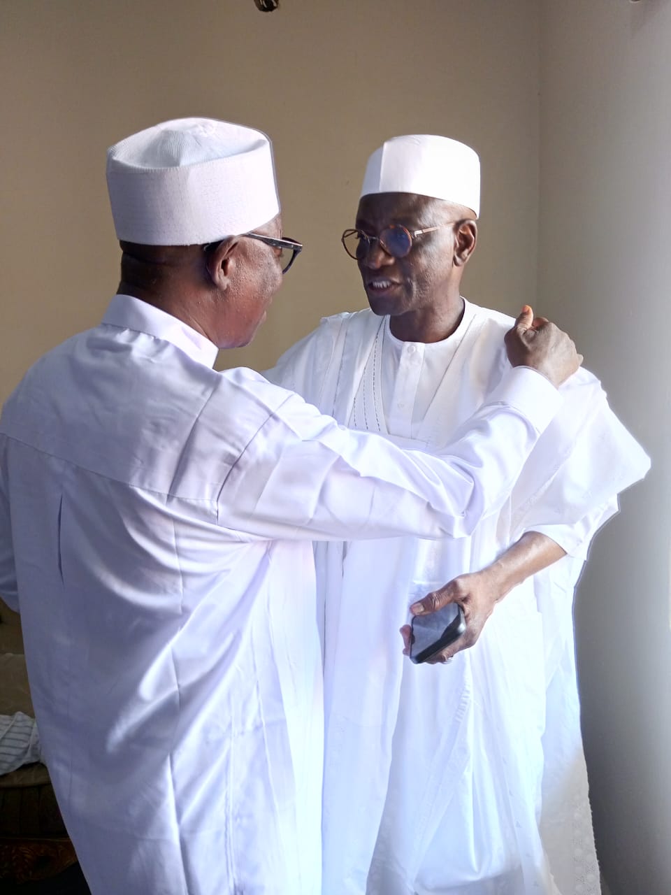 Former peaker of the Nasarawa State House of Assembly, Rt. Hon. Ibrahim Balarabe Abdullahi and Senator Ahmed Aliyu Wadada