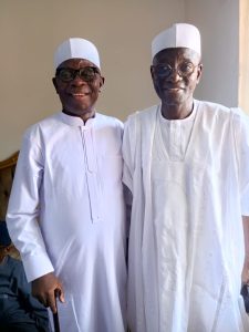 Former peaker of the Nasarawa State House of Assembly, Rt. Hon. Ibrahim Balarabe Abdullahi and Senator Ahmed Aliyu Wadada