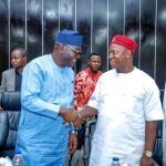 Vice-Chancellor of Federal University Lokoja, Professor Gbenga Solomon Ibileye (L) and Vice-Chancellor of Prince Abubakar Audu University, Professor Salisu Ogbo Usman (R)