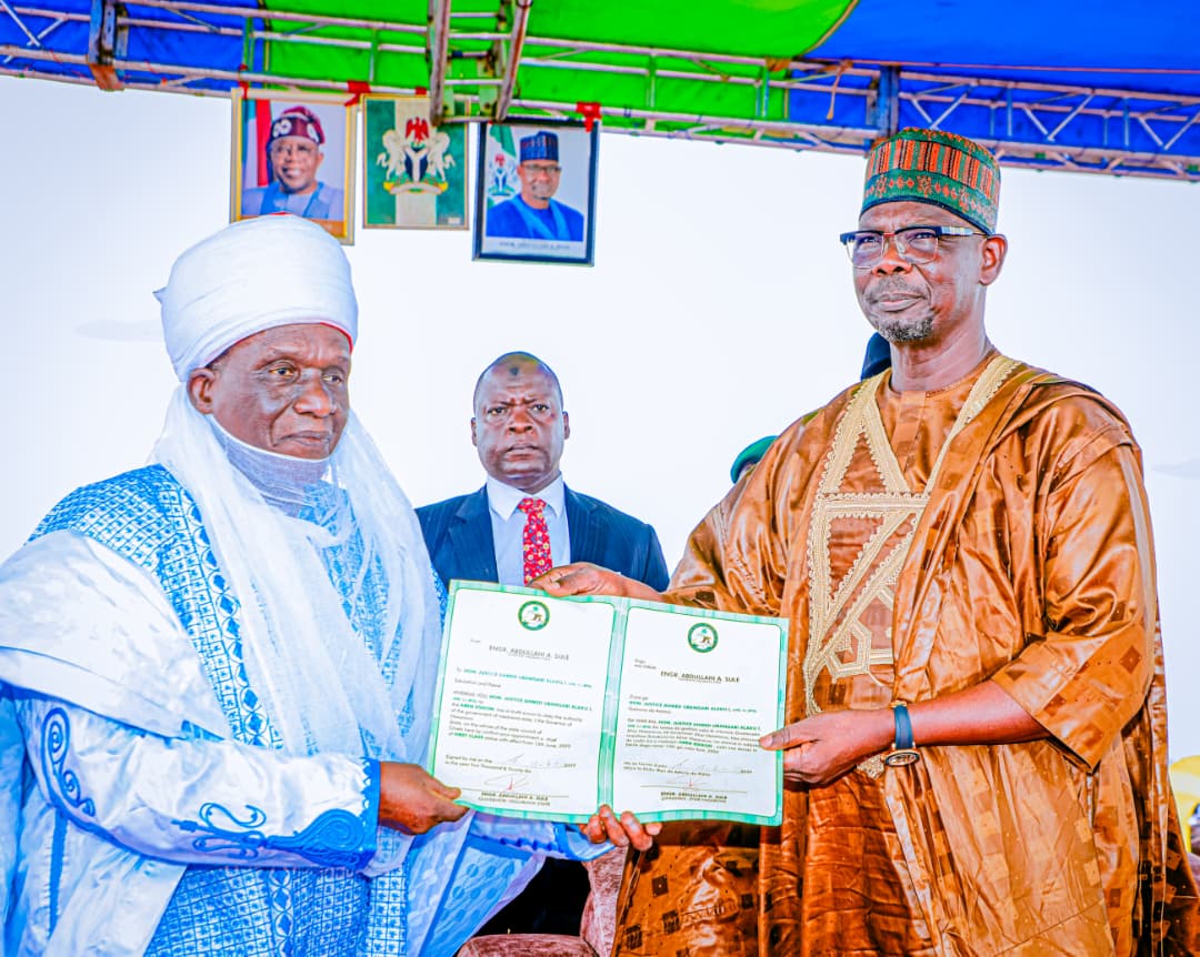 Aren Eggon of Eggon Nation, Justice Ahmed Ubangari Alaku (Rtd) and Governor Abdullahi Sule