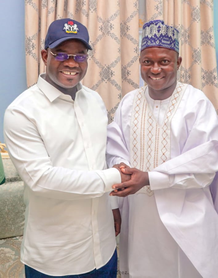 Vice-Chancellor of Prince Abubakar Audu University, Professor (Chief) Salisu Ogbo Usman and Former Governor Yahaya Adoza Bello