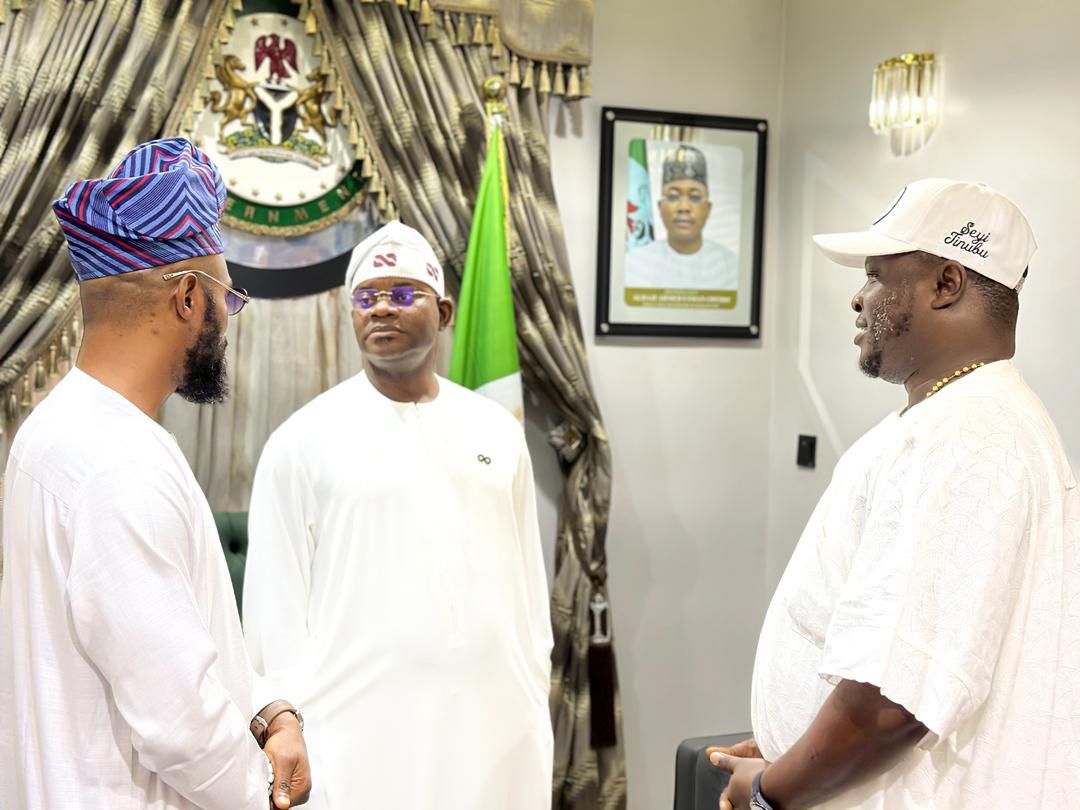 Special Adviser on Youth and Student Affairs to Kogi State Governor, Hon. Oladele John Nihi Former Governor of Kogi State, Yahaya Adoza Bello (M), and Director of the City Boy Movement (CBM), Kogi State Chapter, Hon. Ogah Mark Okpanachi (R)