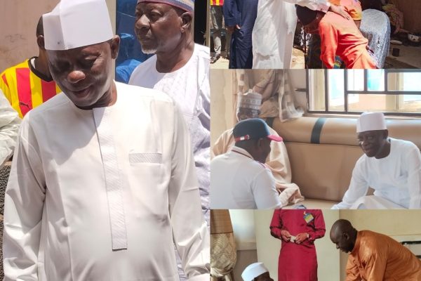 Former Nasarawa Speaker Balarabe Visits Umaisha, Condoles Alhaji Suleiman Baba Over Wife's Demise