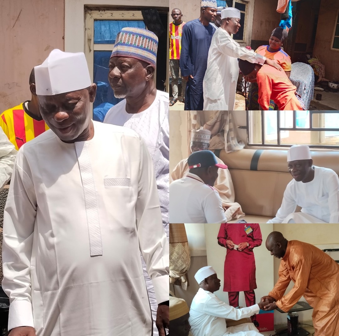 Former Nasarawa Speaker Balarabe Visits Umaisha, Condoles Alhaji Suleiman Baba Over Wife's Demise