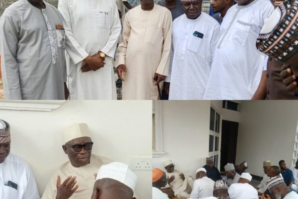 Former Nasarawa Speaker Balarabe Visits Toto, Condoles Family of Late Jibrin Ndagi, Talban Toto