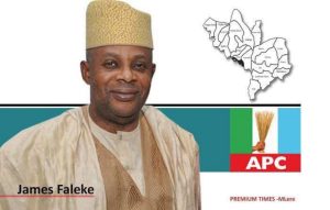 Member representing Ikeja Federal Constituency in the House of Representatives, Rt. Hon. James Abiodun Faleke