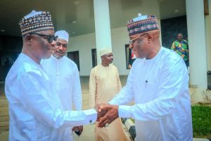Two former Speakers of the Nasarawa State House of Assembly, Rt. Hon. Ibrahim Balarabe Abdullahi and Rt. Hon. Dr. Musa Ahmed Muhammed
