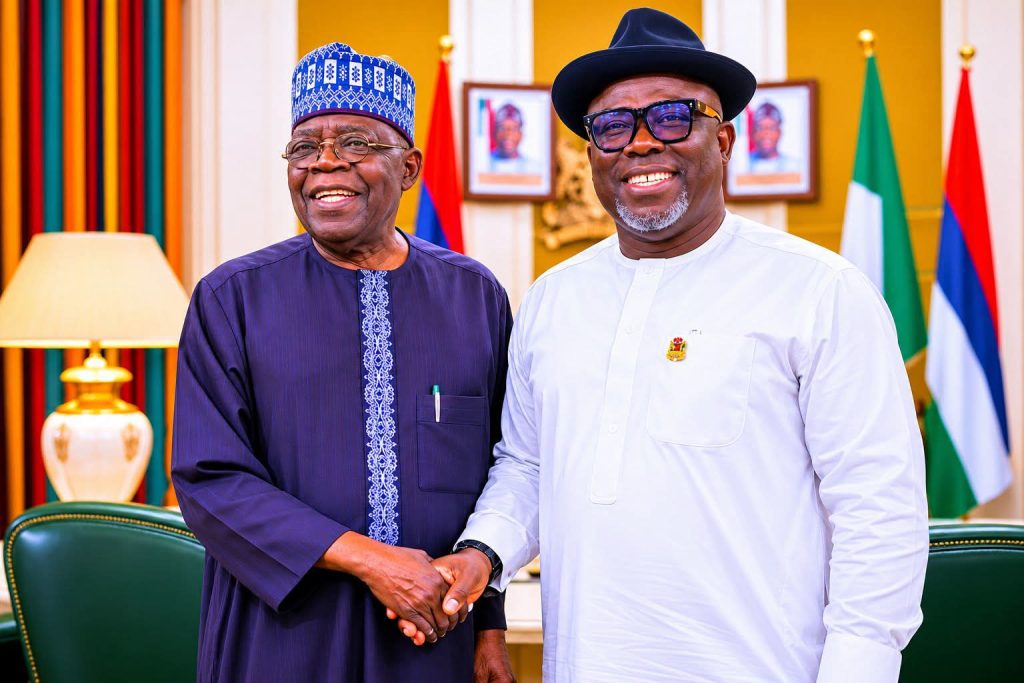 President Bola Ahmed Tinubu and Delta State Governor Sheriff Oborevwori