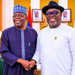President Bola Ahmed Tinubu and Delta State Governor Sheriff Oborevwori