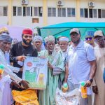 Speaker of Abaji Area Council Hon Abdullahi Baba Yahaya, (m) represented the council chairman Hon Abubakar Umar Abdullahi during the official flag -off of the distribution of fertilizer and agro -chemicals to farmers in Abaji on Thursday.