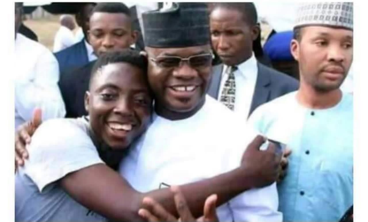 Prince Seidu Ademu alias Cartoon Boy and former Kogi State Governor, Alhaji Yahaya Adoza Bello