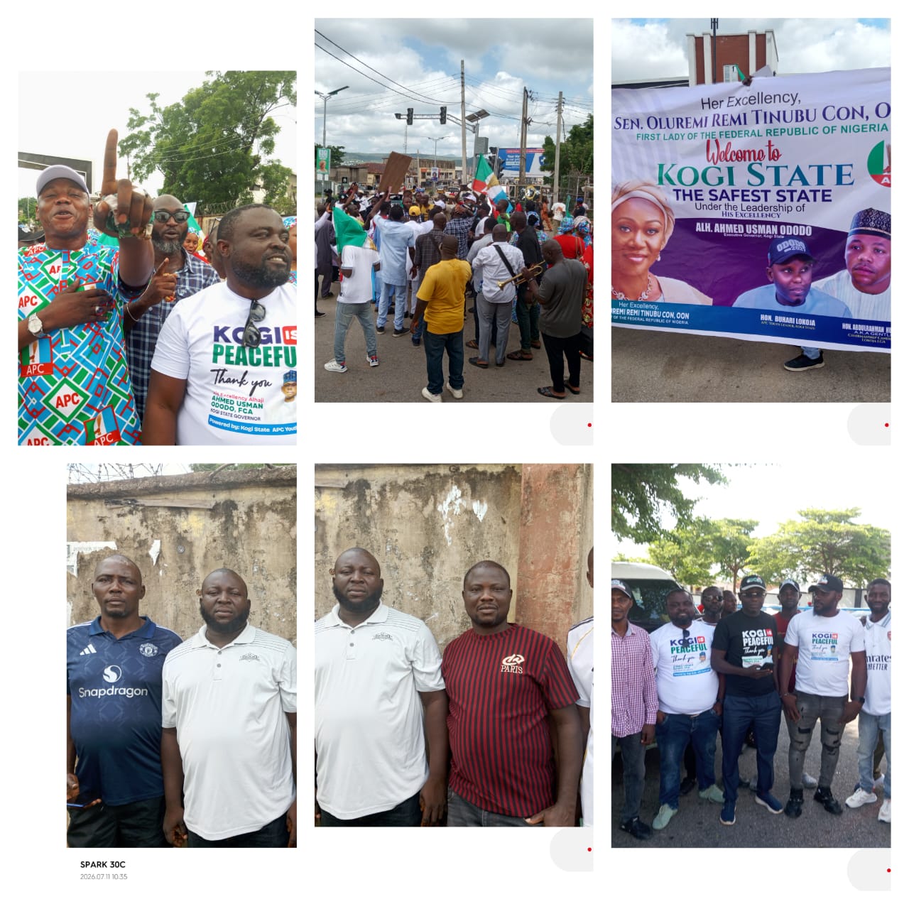 Thousands of Youths Gather in Lokoja to Welcome Nigeria's First Lady