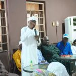 Senator Ahmed Wadada addressing supporters at his Polo Ranch in Keffi while unveiling his ranching and Fulani education agenda for Nasarawa State