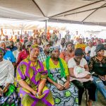 Hon. Olatunde Gideon Igbasan presenting empowerment grants during the APC Youth Network West Africa Lagos Flag-Off Ceremony.