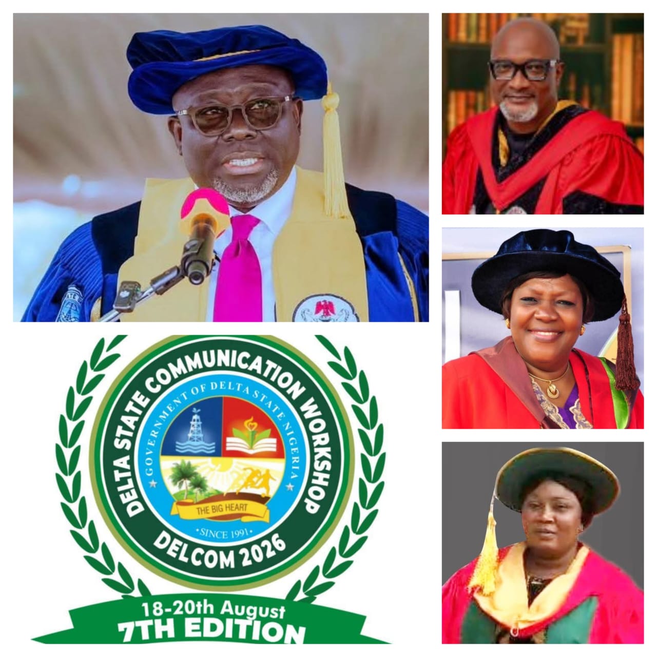 Barrister Wilfred Latimore Oghenesivbe, Director-General of the Delta State Bureau for Orientation and Communications, announcing the appointment of Dr. Abamba Bosede Rita to the DELCOM 2026 faculty ahead of the workshop in Asaba.