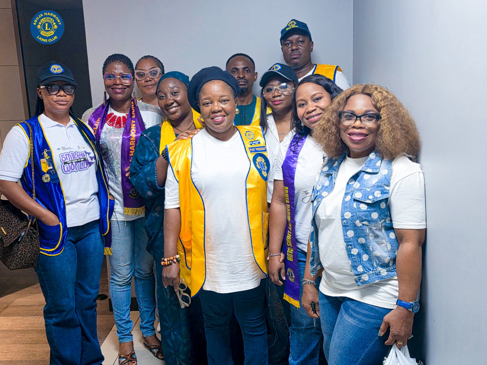 Members of Abuja Harmony Lions Club during the Club Quality Initiative (CQI) leadership training at Novare Central Mall, Wuse Zone 5, Abuja.