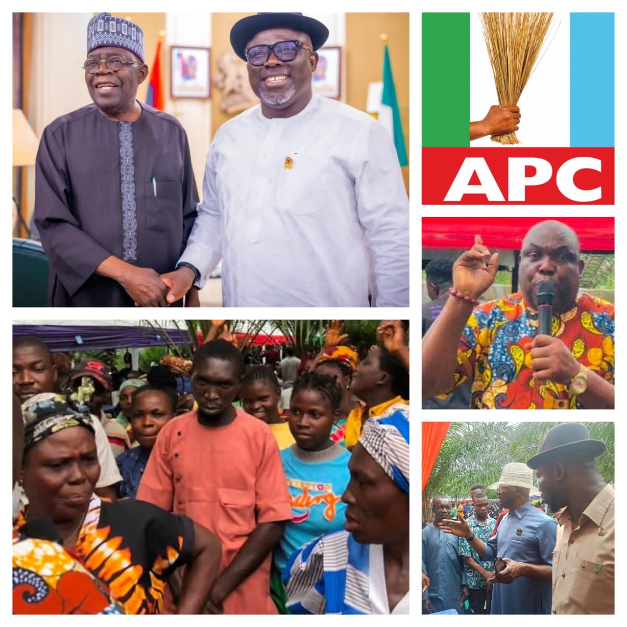 APC members during Kokori Ward 06 congress where Barr. Fred Latimore Oghenesivbe was reelected Unit 13 Leader.