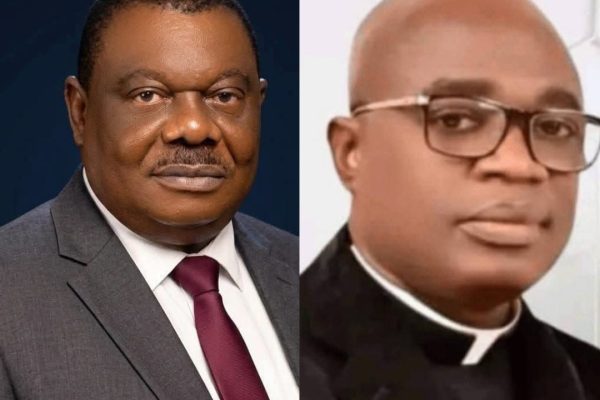 Peoples Democratic Party (PDP) 2027 governorship candidate in Benue State, Chief Michael Kaase Aondoakaa, SAN and Benue State Governor Rev Hyacinth Alia
