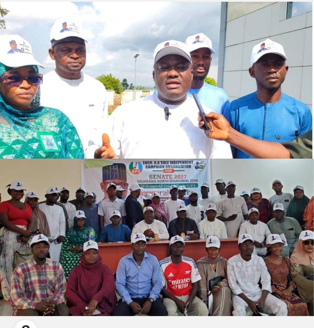 Members of the Abdullahi Sule for Senate 2027 Independent Campaign Organization during their inaugural meeting in Akwanga.