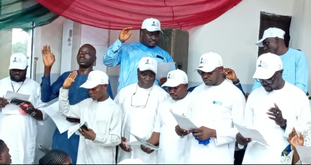 Shuaibu Sani and other officials inaugurated into Abdullahi Sule Independent Campaign Support Organization