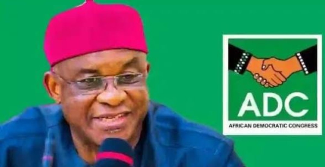 ADC National Chairman Senator David Mark receives an IRI delegation led by former US Assistant Secretary of State Jendayi Frazier during a pre-election assessment engagement in Abuja.