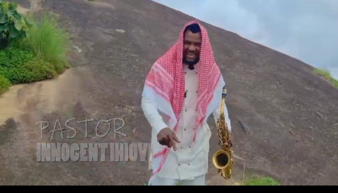 Pastor Innocent Ihiovi, popularly known as the Fearless Cleric, during his declaration of support for President Bola Tinubu and Kogi State Governor Usman Ododo ahead of the 2027 elections.